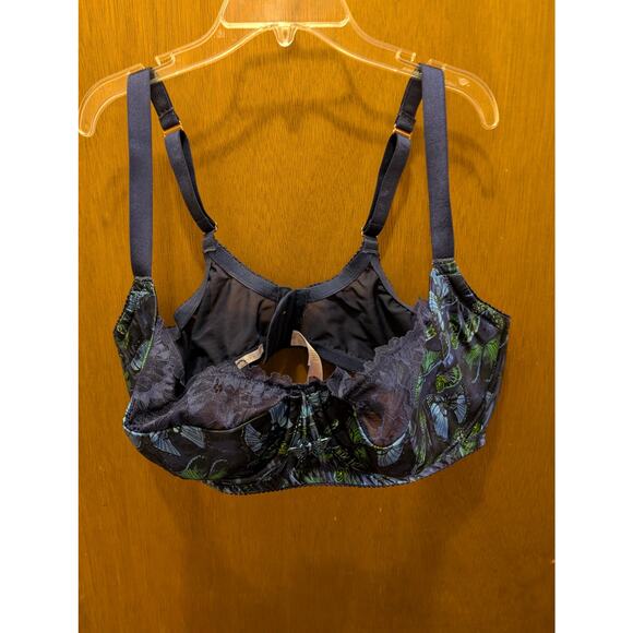 Savage X Fenty Other - Savage by Fenty Blue and Green Butterfly Bra 42G